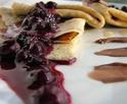 french crepes with berry sauce